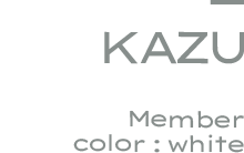 KAZU Member color: white